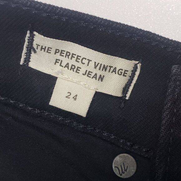Madewell Perfect Vintage Flare Jean Women's Size 24 in Sherborn Wash Black NF379 - Picture 3 of 16